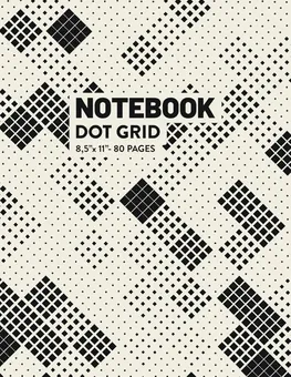 Dot Grid Notebook — Dotted Noise by Q.bik Publishing, front cover