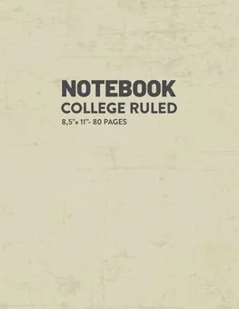 Lined Notebook — Cream by Q.bik Publishing, front cover