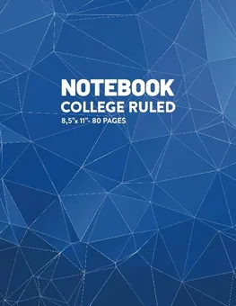 Lined Notebook — Polygonal by Q.bik Publishing, front cover
