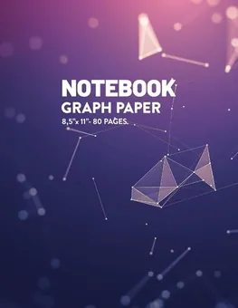 Graph Paper Notebook — Violet Triangles by Q.bik Publishing, front cover