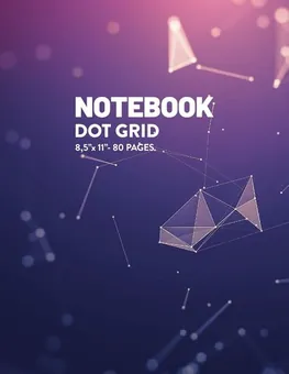 Dot Grid Notebook — Violet Triangles by Q.bik Publishing, front cover
