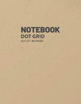 Dot Grid Notebook — Grunge by Q.bik Publishing, front cover
