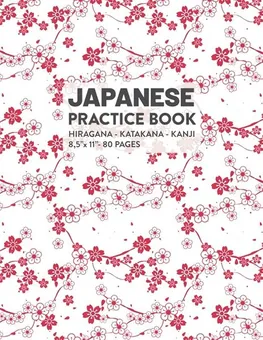 Japanese Writing Practice Book by Q.bik Publishing, front cover
