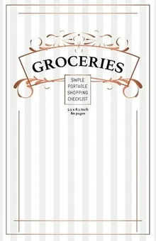 Grocery List Notebook by Q.bik Publishing, front cover