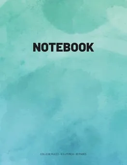 Lined Notebook — Watercolor II by Q.bik Publishing, front cover