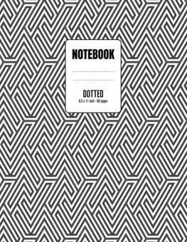 Dot Grid Notebook — B&W Pattern by Q.bik Publishing, front cover