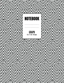 Graph Paper Notebook — B&W Pattern by Q.bik Publishing, front cover