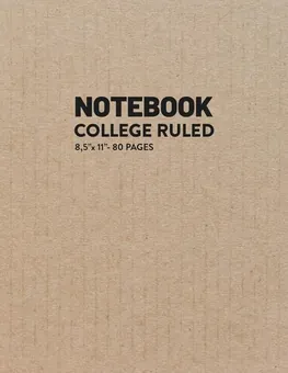 Lined Notebook — Kraft by Q.bik Publishing, front cover