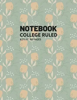 Lined Notebook — Green by Q.bik Publishing, front cover