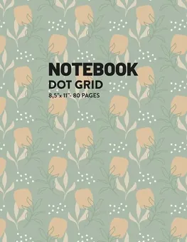 Dot Grid Notebook — Green by Q.bik Publishing, front cover