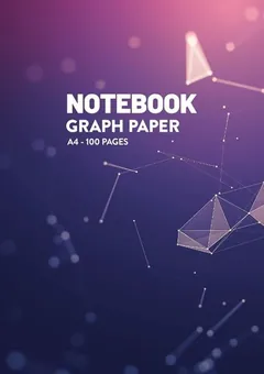 Graph Paper Notebook — Violet Triangles by Q.bik Publishing, front cover