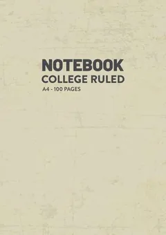 Lined Notebook — Cream by Q.bik Publishing, front cover
