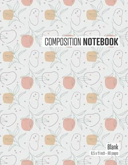 Sketchbook — Peach Abstract by Q.bik Publishing, front cover