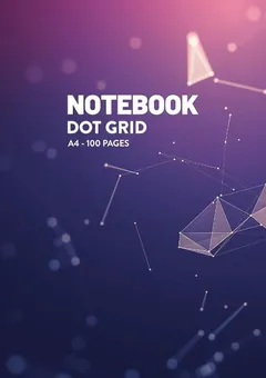 Dot Grid Notebook — Violet Triangles by Q.bik Publishing, front cover