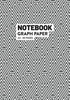 Graph Paper Notebook — B&W Pattern by Q.bik Publishing, front cover