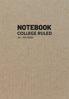 Lined Notebook — Kraft by Q.bik Publishing, front cover