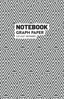 Graph Paper Notebook — B&W Pattern by Q.bik Publishing, front cover
