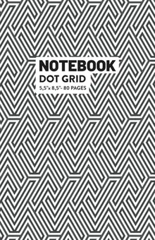 Dot Grid Notebook — B&W Pattern by Q.bik Publishing, front cover