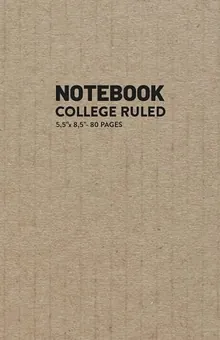 Lined Notebook — Kraft by Q.bik Publishing, front cover