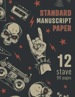 Music Manuscript Paper — Heavy Metal by Q.bik Publishing, front cover