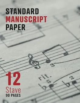 Music Manuscript Paper — Photo by Q.bik Publishing, front cover