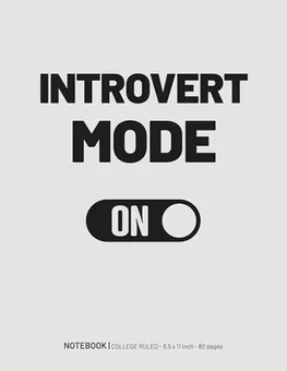 Introvert Mode On Notebook — White by Q.bik Publishing, front cover