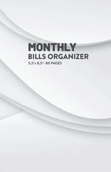 Monthly Bills Organizer by Q.bik Publishing, front cover