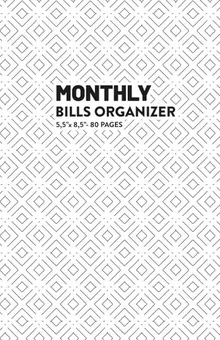 Monthly Bills Organizer by Q.bik Publishing, front cover