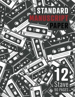 Music Manuscript Paper — Cassettes by Q.bik Publishing, front cover