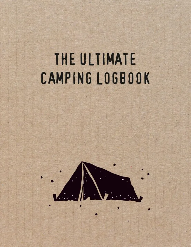 Camping Logbook (40 Adventures) — Kraft by Q.bik Publishing, front cover
