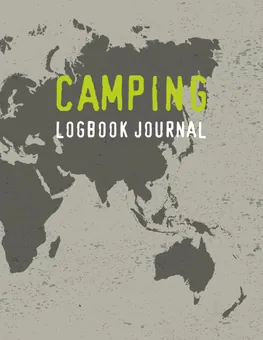 Camping Logbook (40 Adventures) — Old Map by Q.bik Publishing, front cover